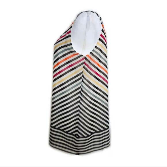 CAbi Style #5043 The Striped Linea Tank Top Blouse, Chevron, Lined, M - Picture 4 of 9